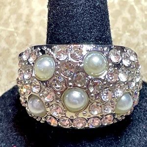 Pearl and rhinestones